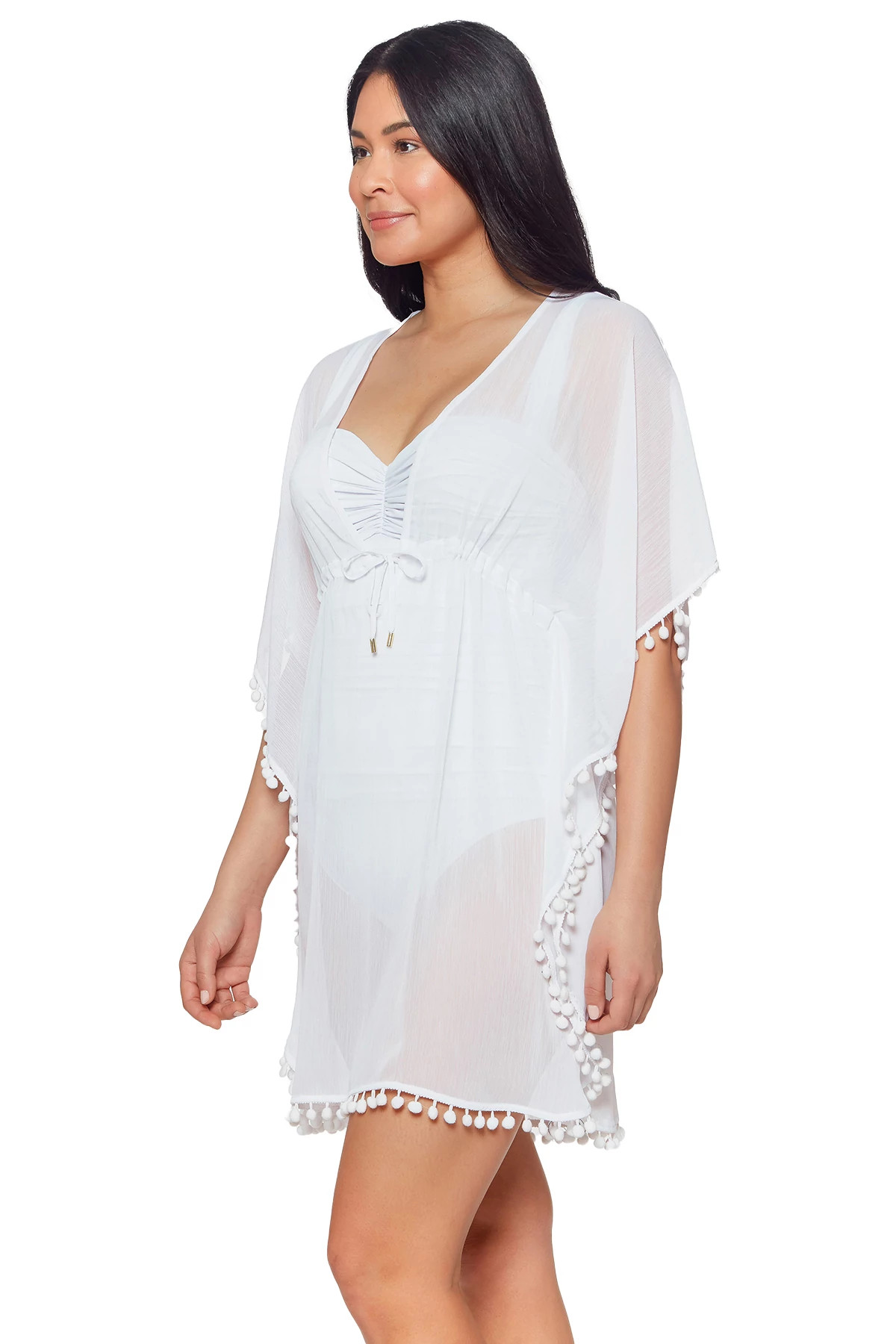 WHITE Caftan Style Tunic image number 3