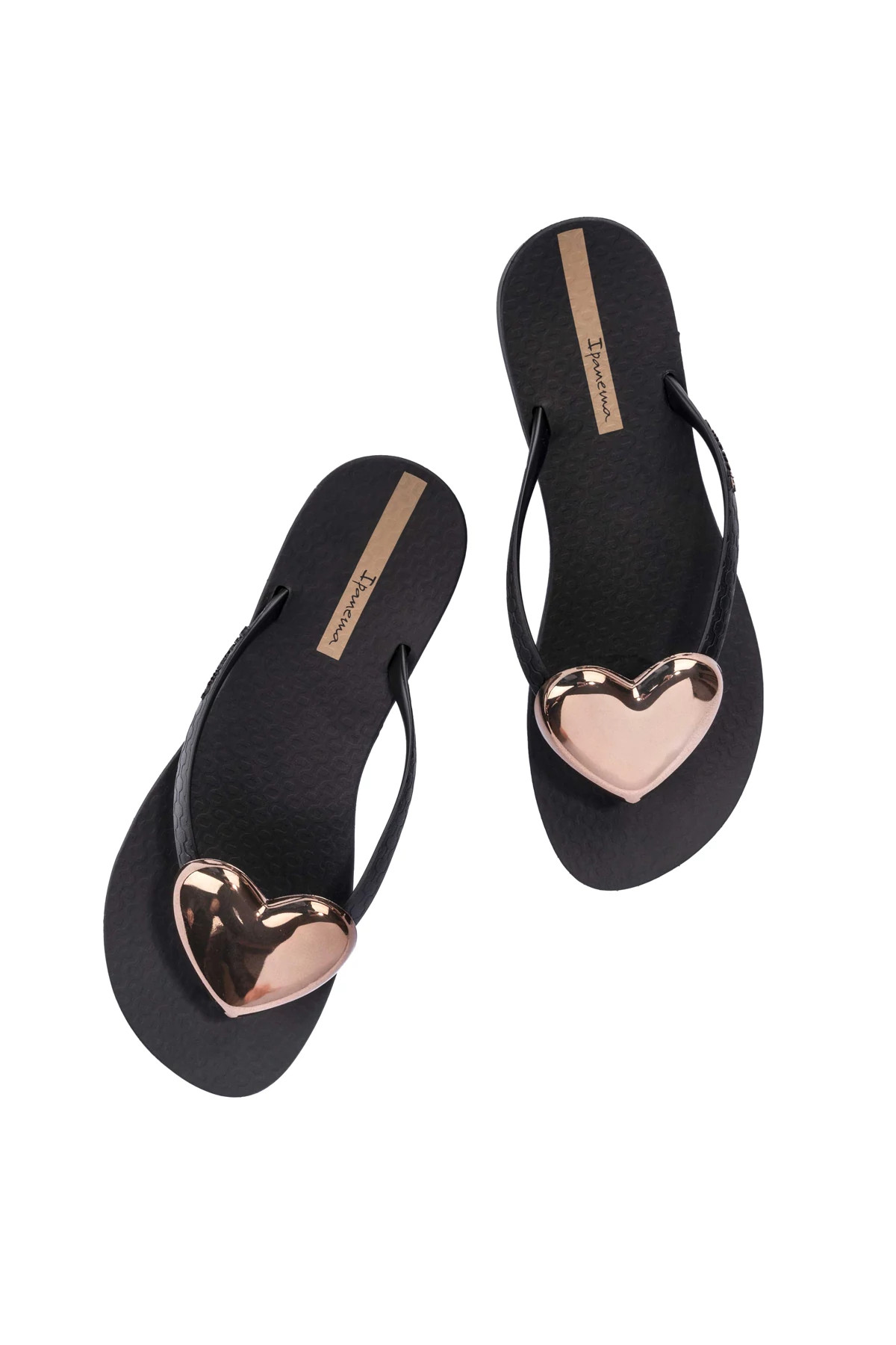 BLACK Maxi Fashion IV Heart Flip Flop image number 1