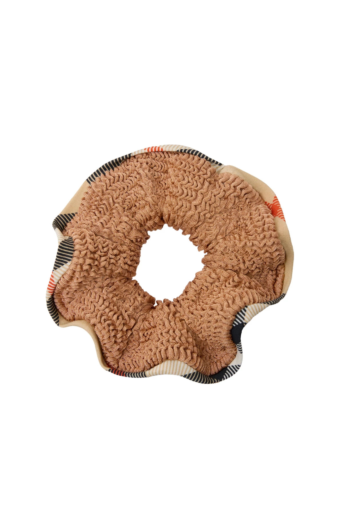 METALLIC COCOA Domino Crinkle One Piece Swimsuit image number 4