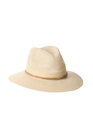 NATURAL Packable Fedora