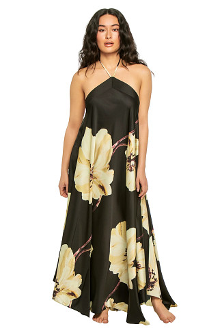 SATIN FS024 Raban Halter Maxi Dress