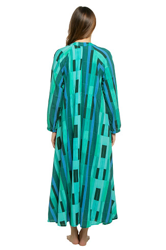 SEA GLASS GREEN Fiore Maxi Dress