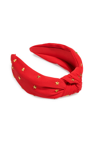 RED Stars Knotted Headband