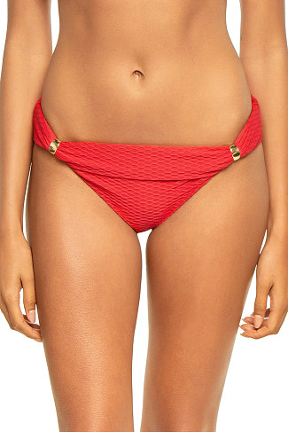 LIPSTICK Blake Textured Hipster Bikini Bottom