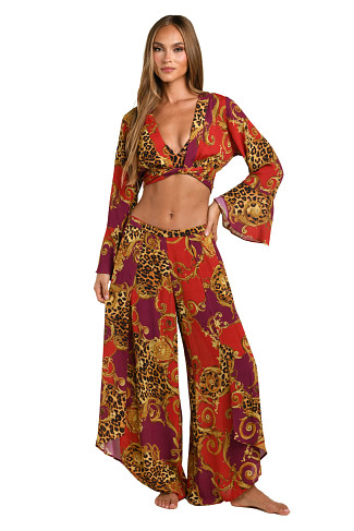 ROUGE Ambala Bell Sleeve Wrap Crop Top