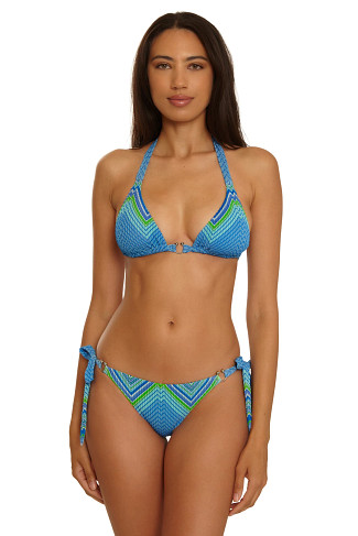 MULTI Summer Sunrise Triangle Bikini Top