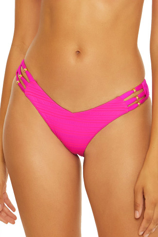 PINK FLAMBE Tia V-Front Brazilian Bikini Bottom