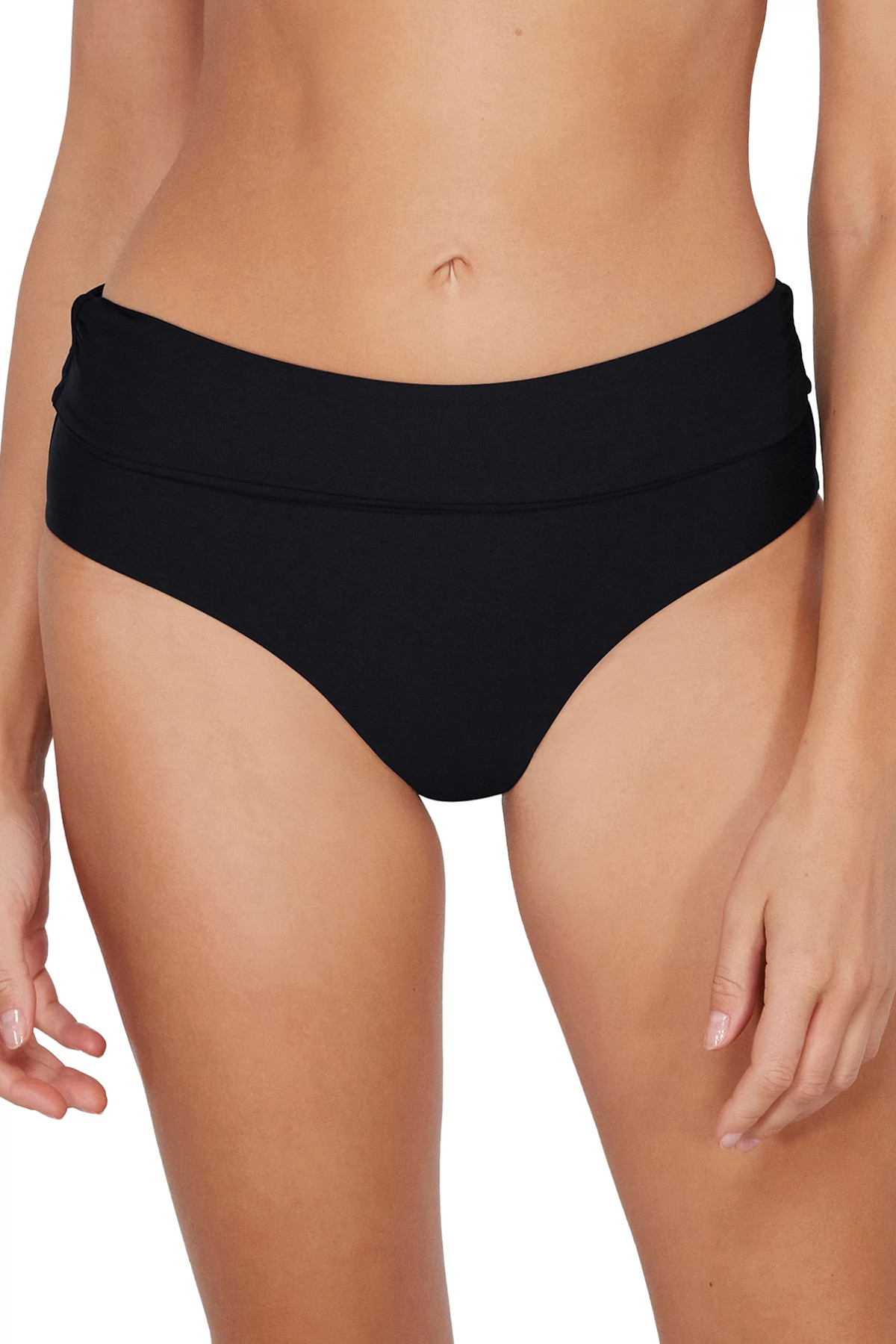 BLACK Capri High Waist Bikini Bottom image number 2