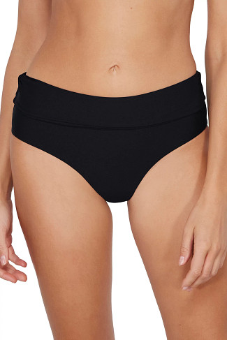 BLACK Capri High Waist Bikini Bottom