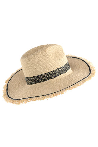 BLACK Ari Panama Hat