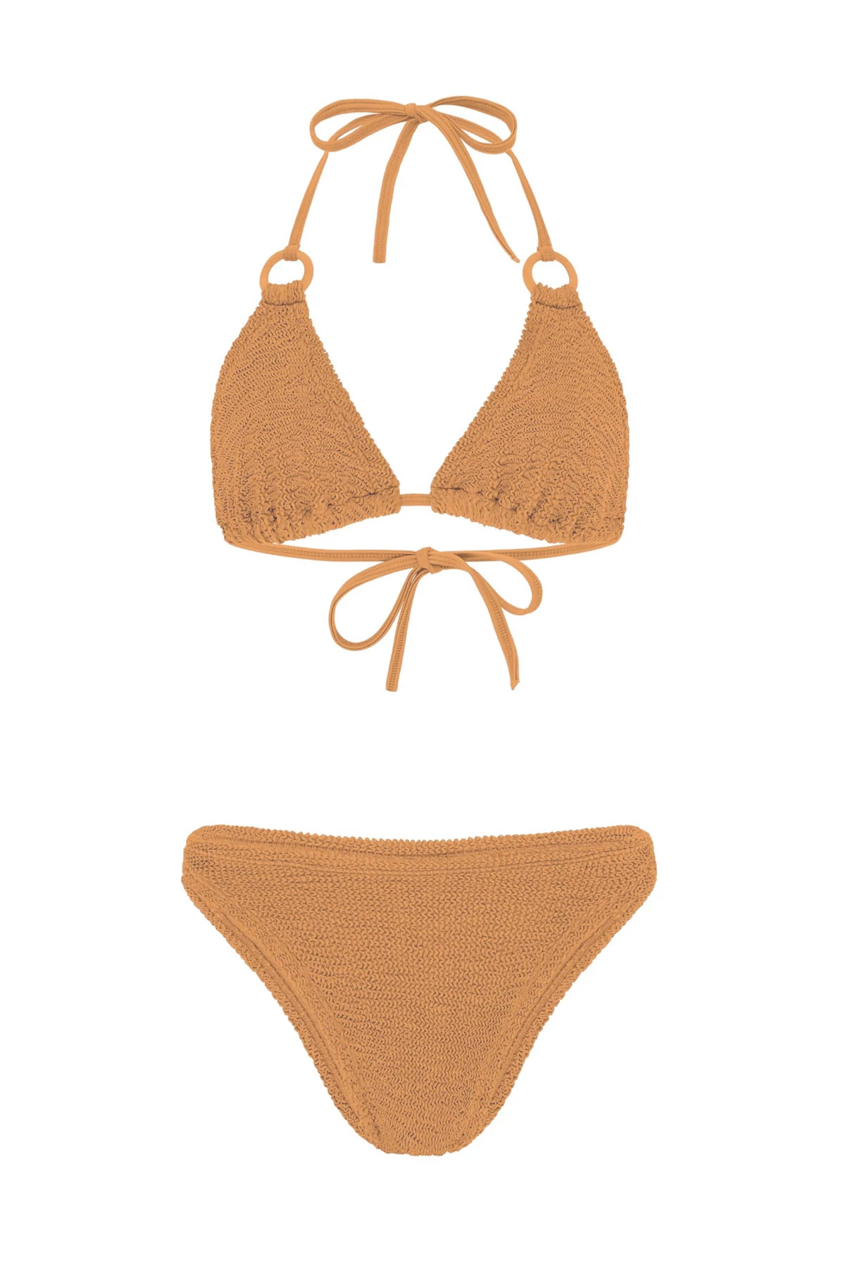 METALLIC COCOA Eva Two Piece Bikini Set image number 5