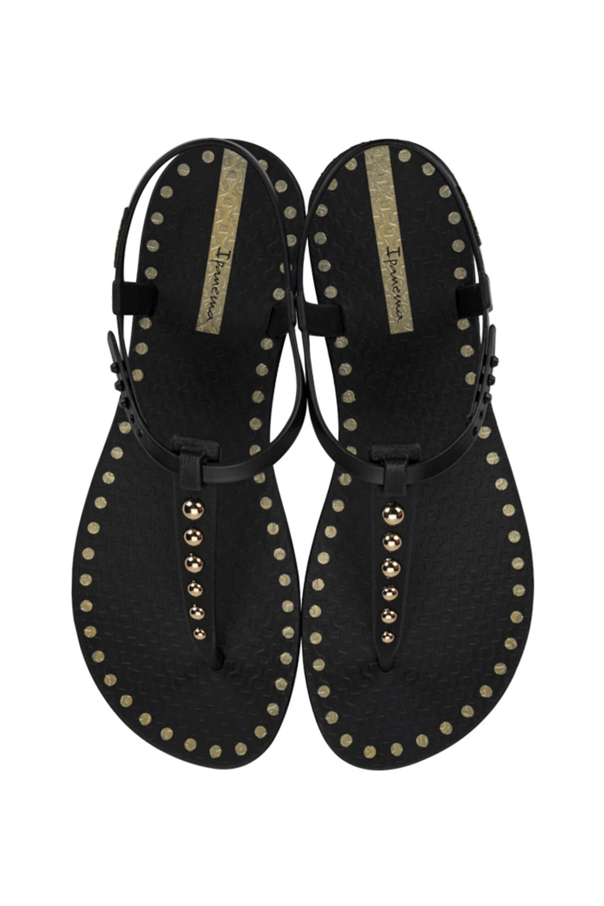 BLACK Class Dots T-Strap Thong Sandal image number 1
