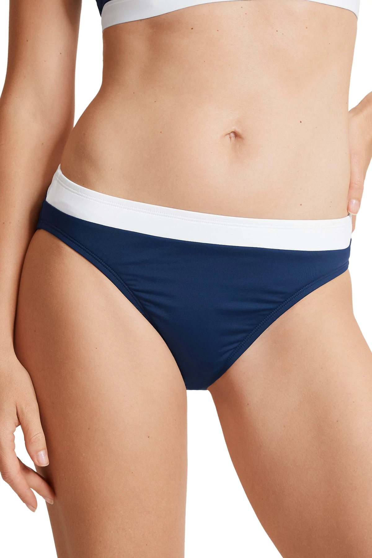 MARE NAVY Banded Waist Hipster Bikini Bottom image number 1