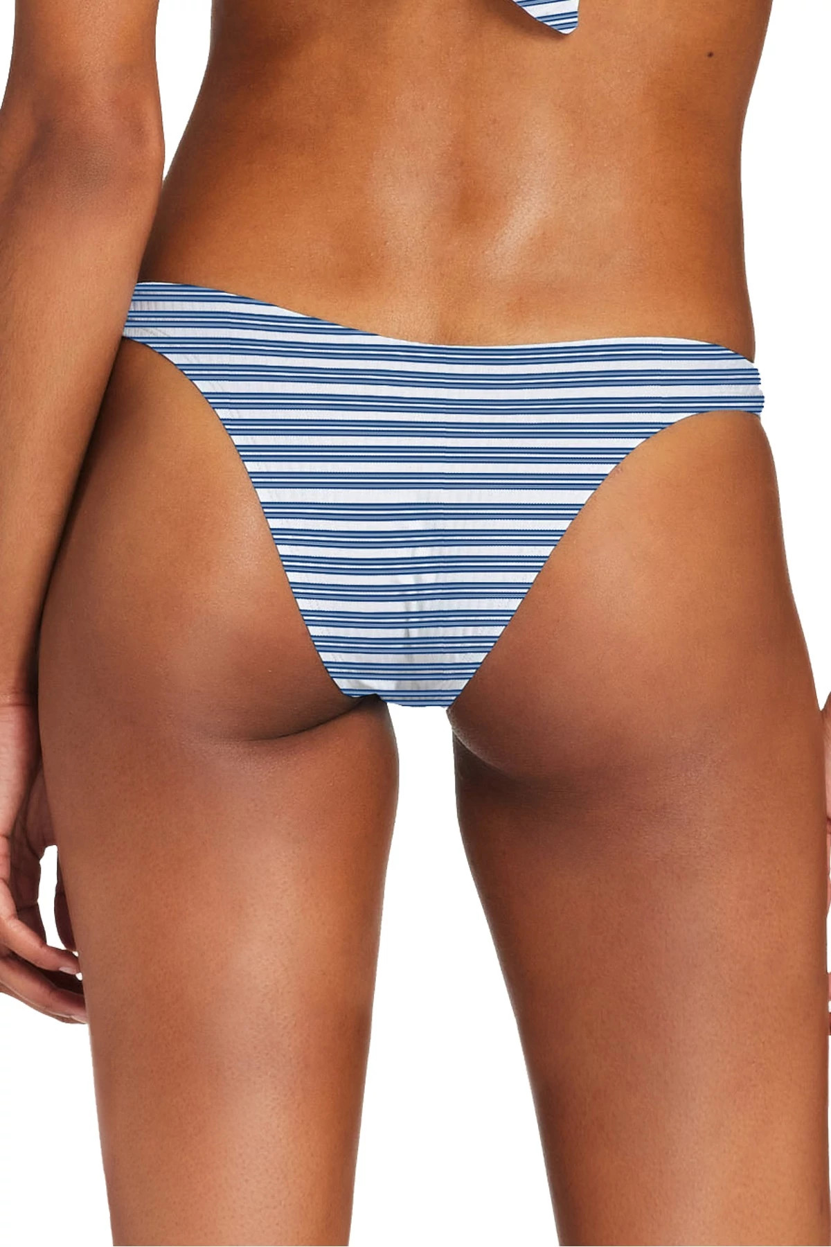 SARDINIA STRIPE California High Leg Brazilian Bikini Bottom image number 2