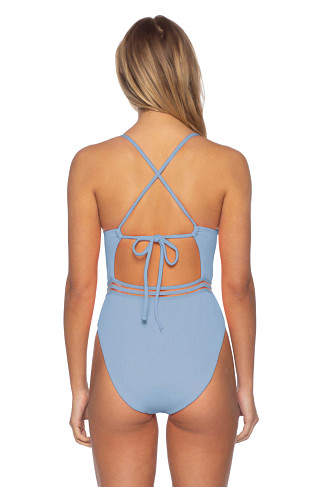 CHAMBRAY Chambray Over The Shoulder One Piece Swimsuit