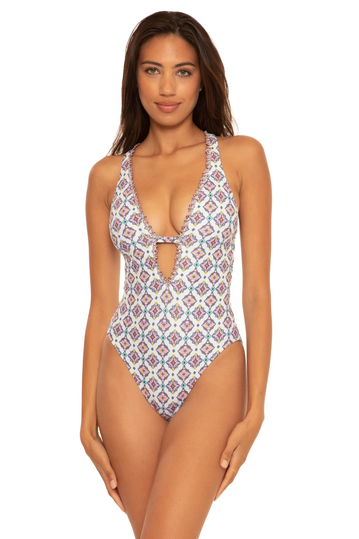 plunge one piece bathing suit