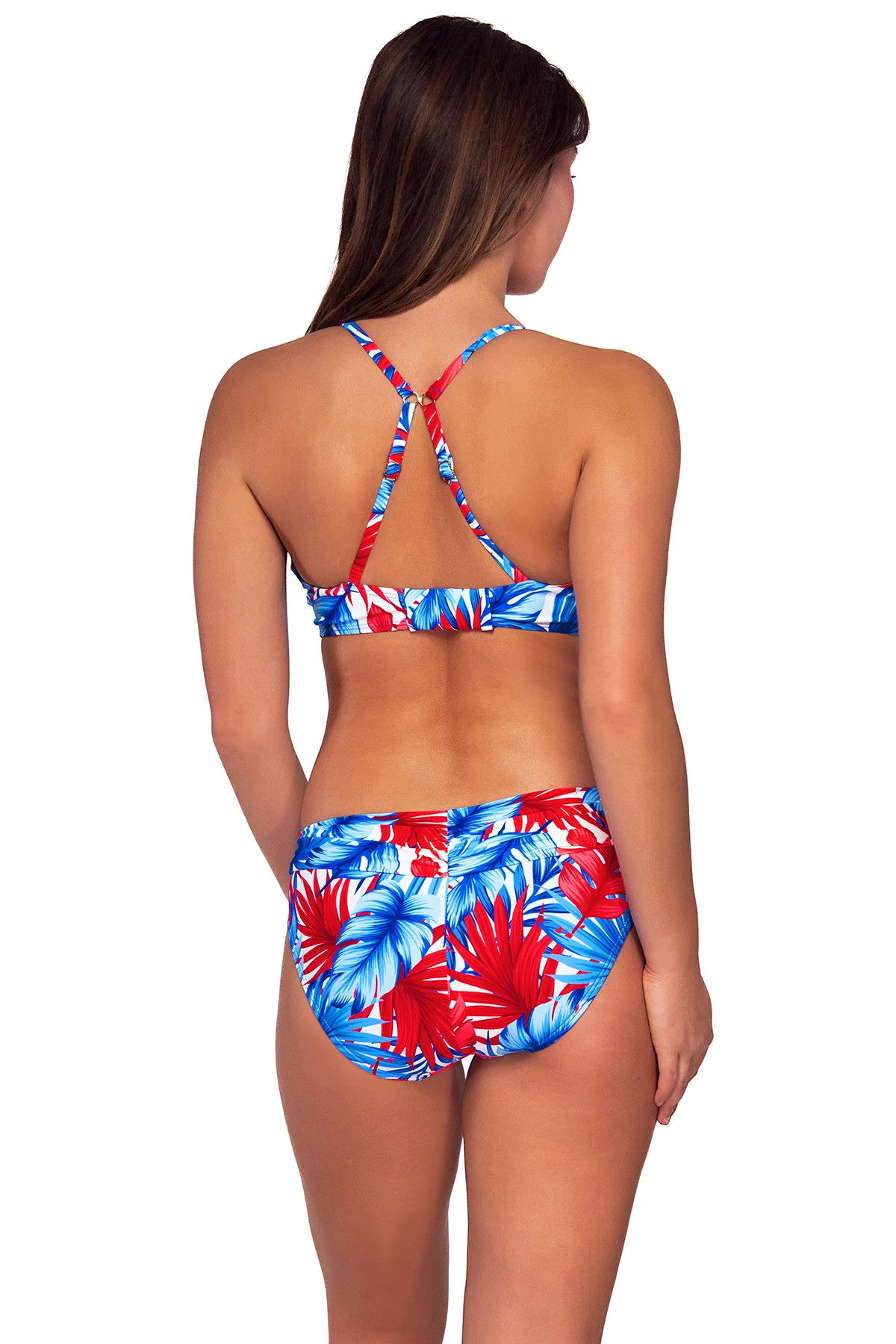 AMERICAN DREAM Kauai Keyhole Bralette Bikini Top (D+ Cup) image number 2