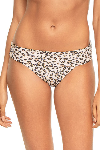 TAUPE LEOPARD Sydney Foldover Hipster Bikini Bottom
