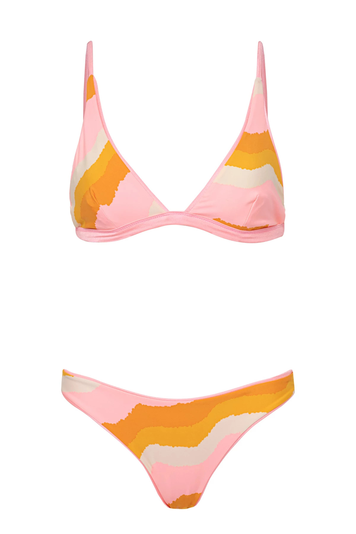 ORCHID PINK Ivy Longline Reversible Triangle Bikini Top image number 5