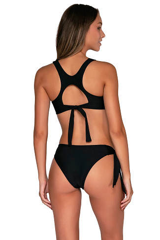 BLACK Rylee Racerback Bikini Top