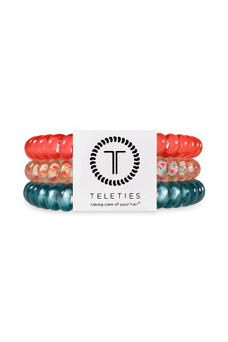 MULTI Coral Craze 3-Pack Hair Ties