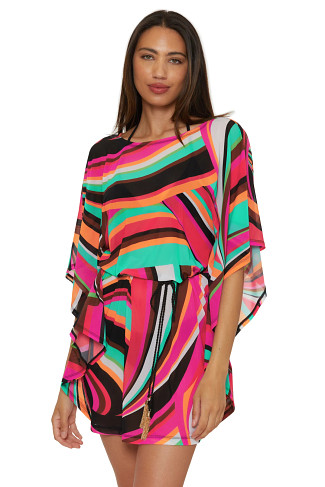 MULTI Anissa Belted Caftan