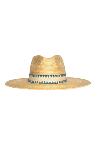NATURAL Carolina Wide Brim Palm Hat