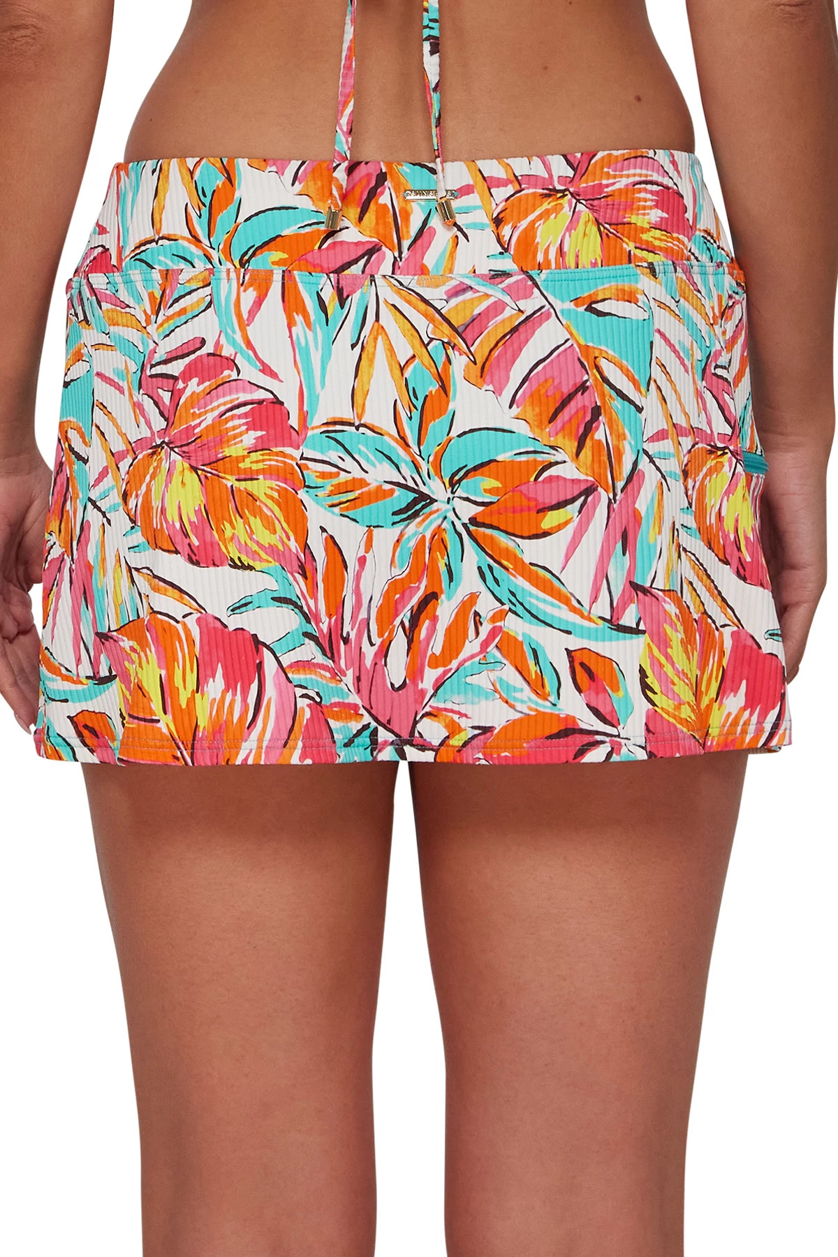 PALM SERENADE SANDBAR RIB Sporty Swim Skirt image number 2