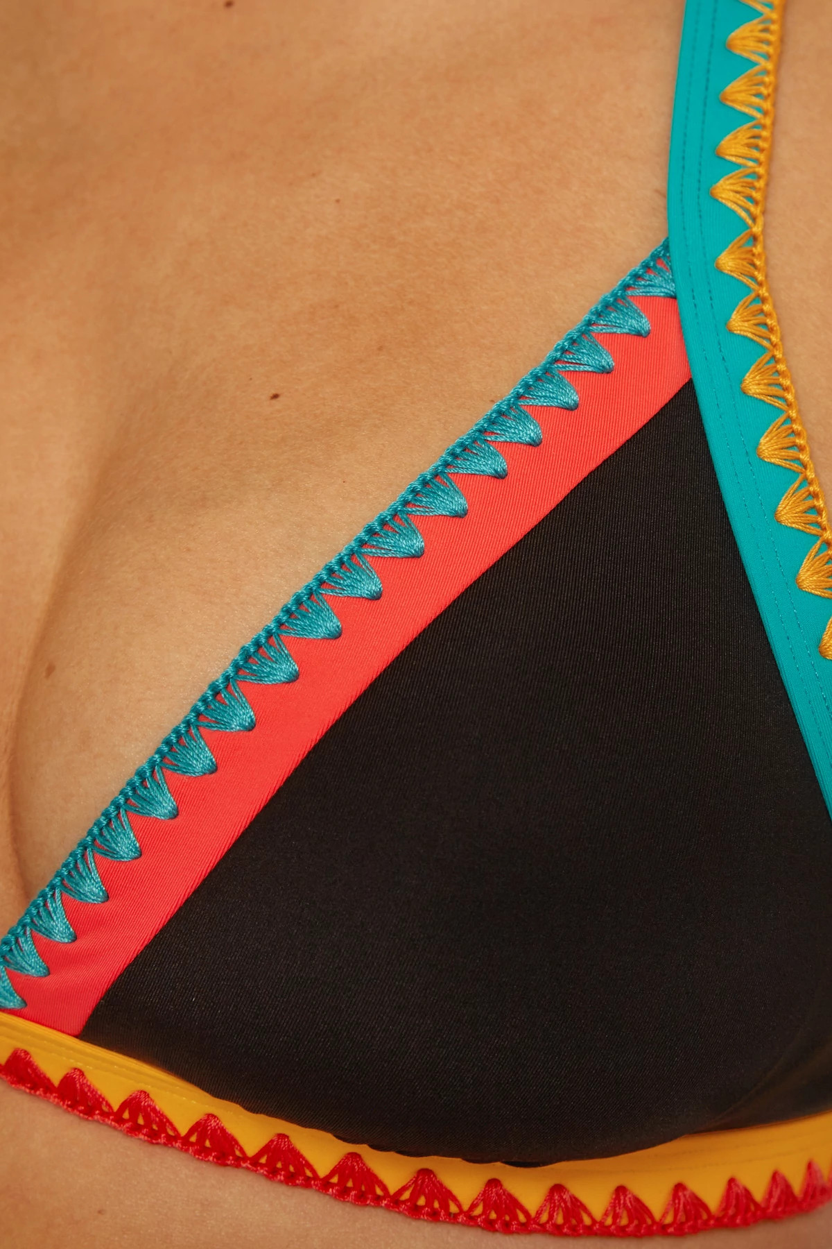 BLACK Avila Triangle Bikini Top image number 3