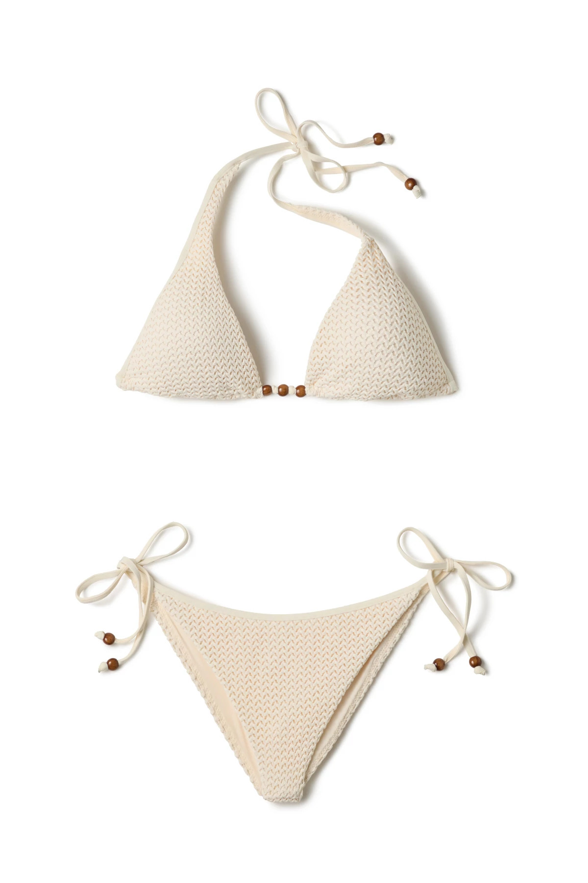 ECRU Longline Sliding Triangle Bikini Top image number 3