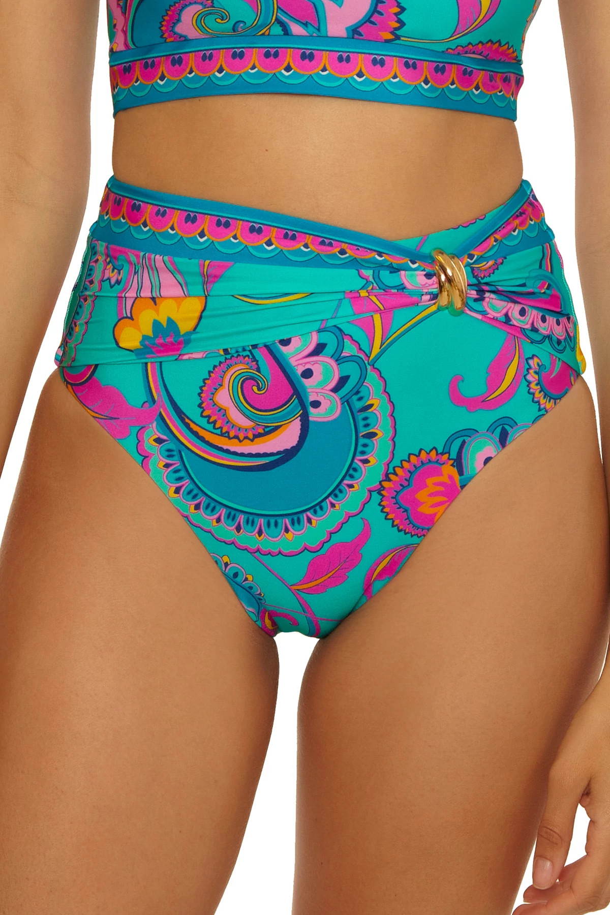 MULTI Reversible High Waist Bikini Bottom image number 1