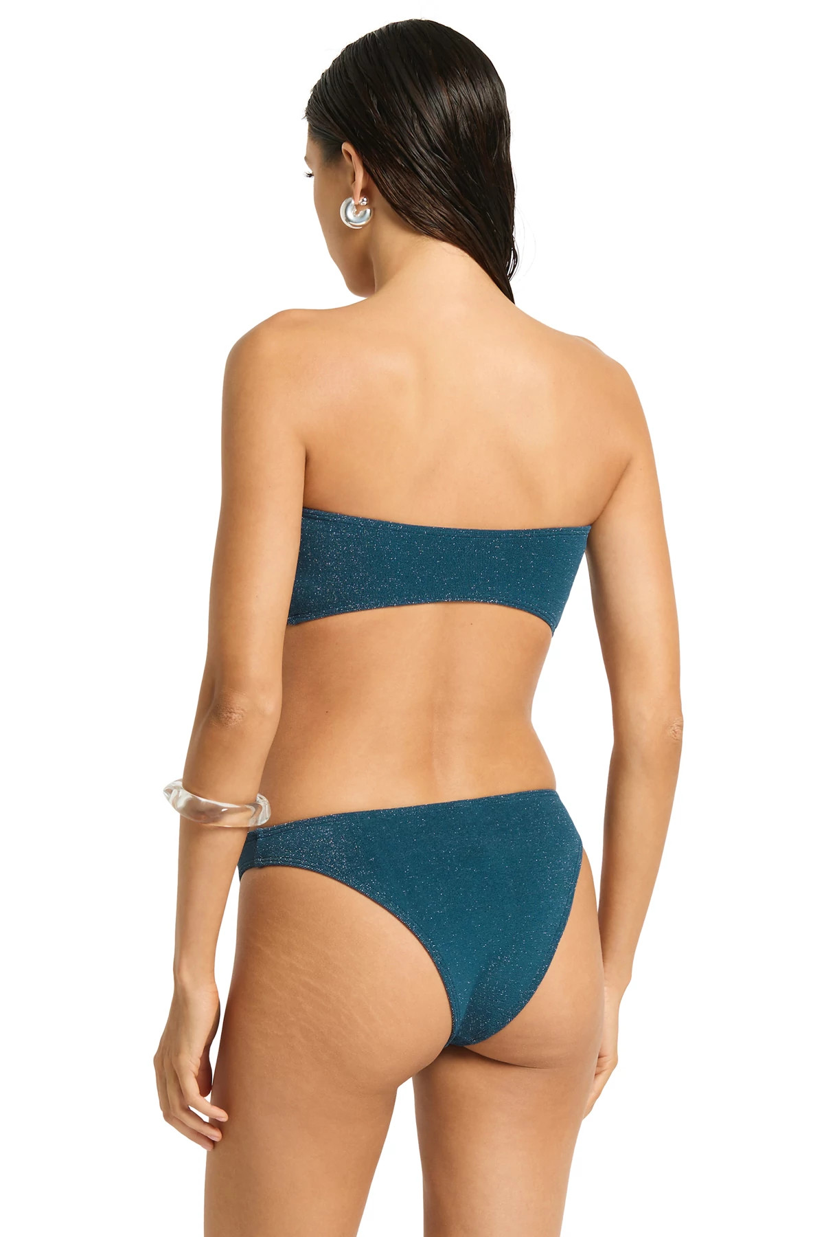 INK LUREX MICRO Blake Bandeau Bikini Top image number 2