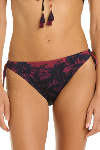MULTI Ombre Palm Tie Side Bikini Bottom