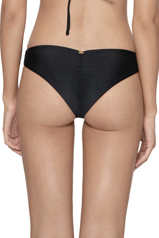 BLACK PIER Ruched Brazilian Bikini Bottom