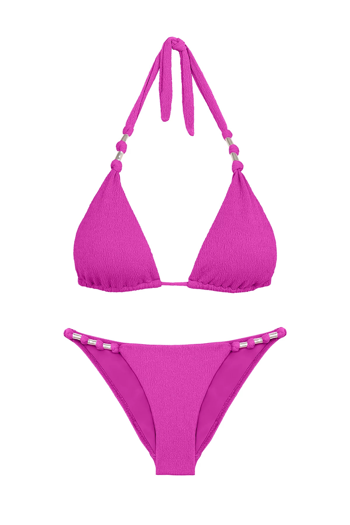 FRENCH ROSE Paula Halter Bikini Top image number 3