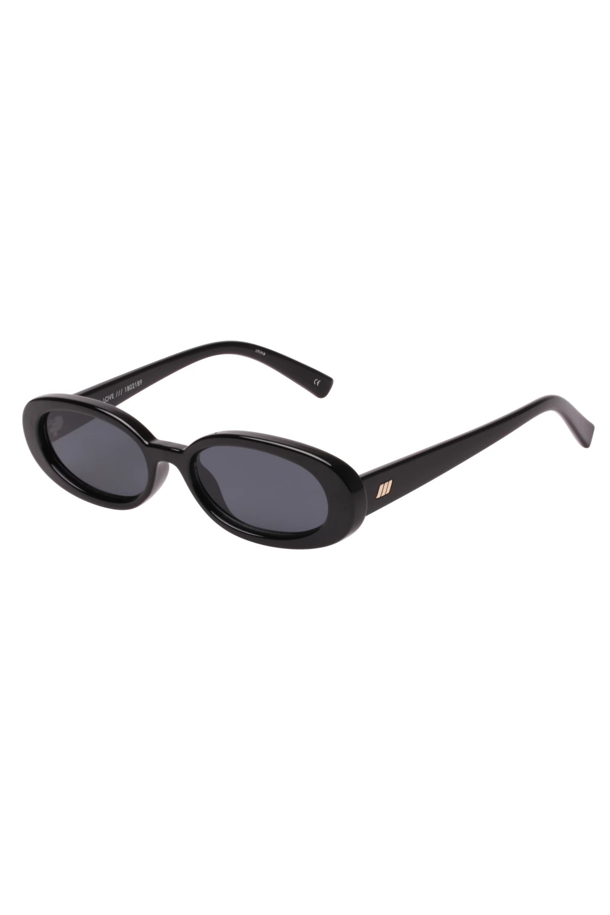 BLACK Outta Love Oval Sunglasses image number 1