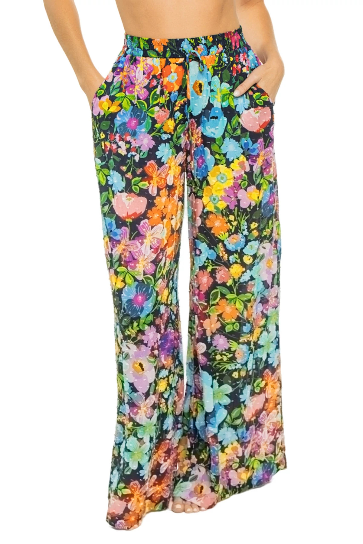 MULTI Wild Bloom Cover-Up Pants image number 1