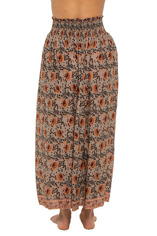 VINTAGE FLOWERS SLATE Bella Maxi Skirt