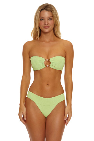 BASIL Trimed Textured Bandeau Bikini Top