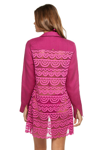 MERLOT KISS Millie Shirt Dress