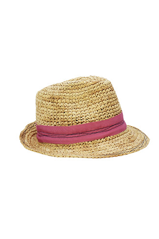 ROSE/DELFT Tarboush Grosgrain Topstitched Fedora