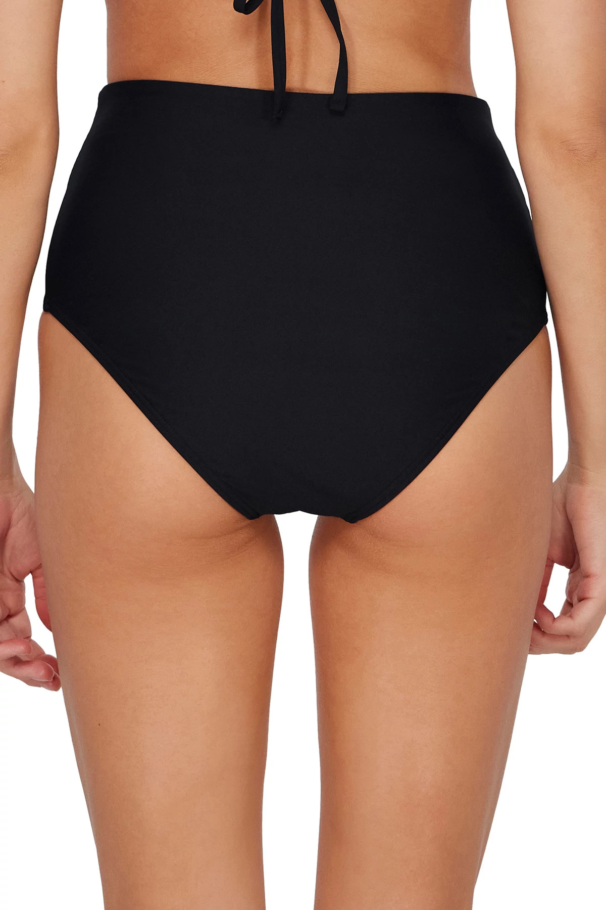 BLACK Capri High Waist Bikini Bottom image number 4