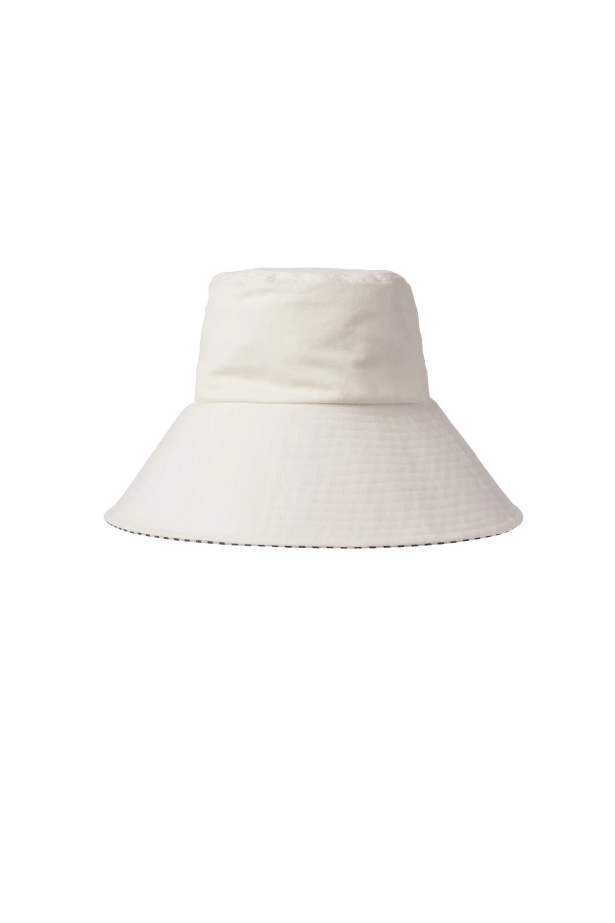WHITE Canvas Reversible Bucket Hat image number 1