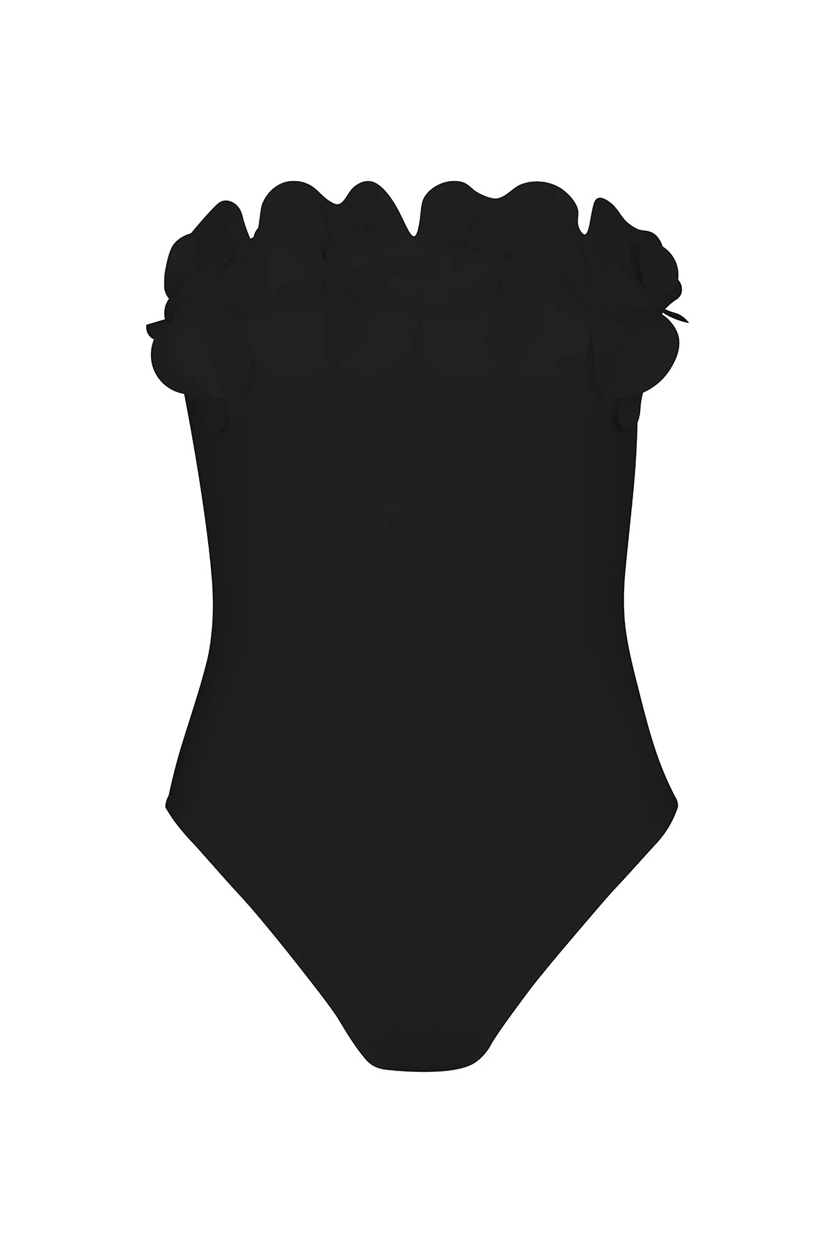 BLACK Tess Bandeau One Piece Swimsuit image number 3