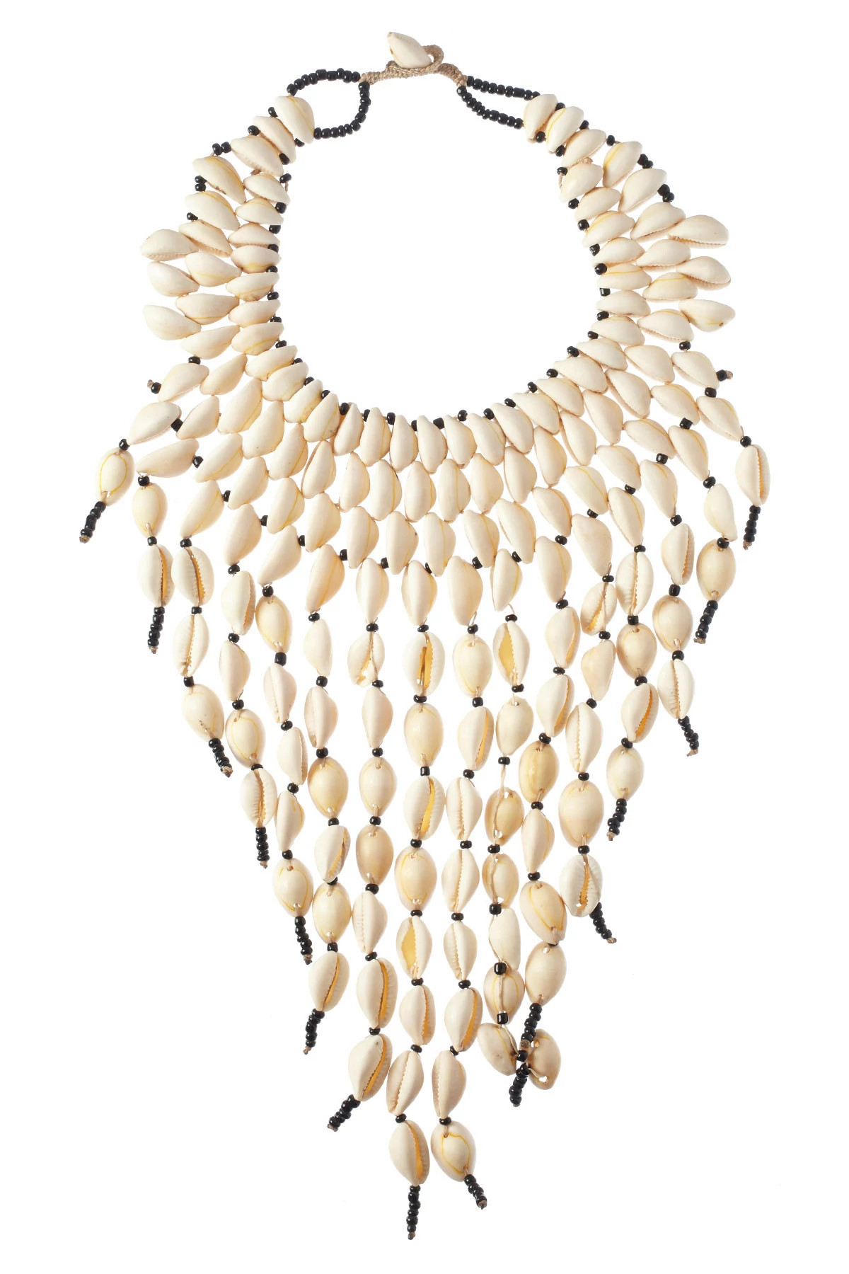 WHITE Cowry Shell Necklace image number 1