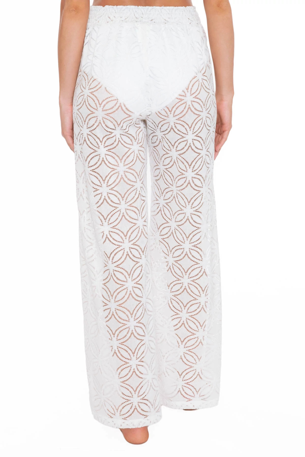 WHITE Pacheco Crochet Pants image number 2