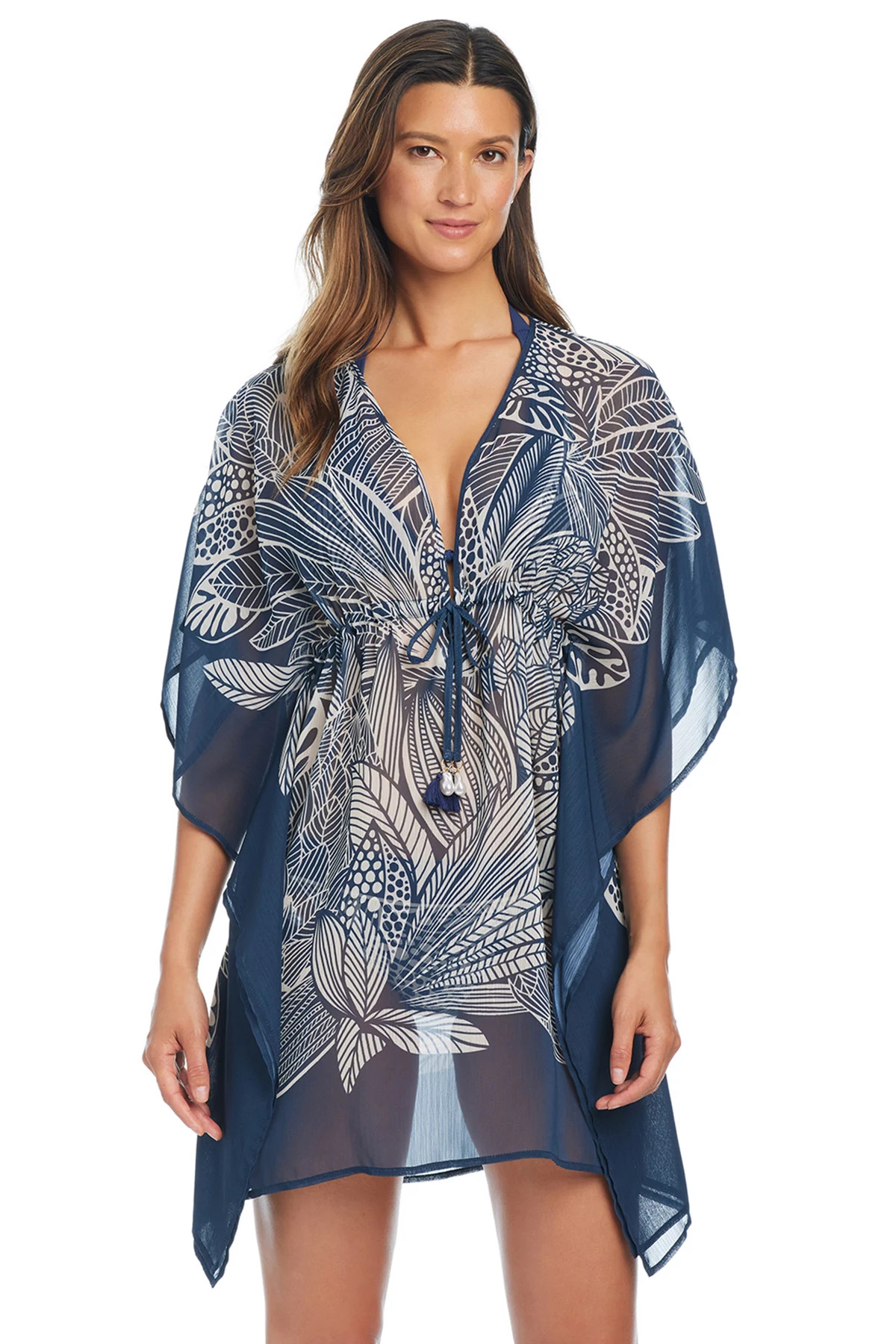 MIDNIGHT Chiffon Caftan image number 1