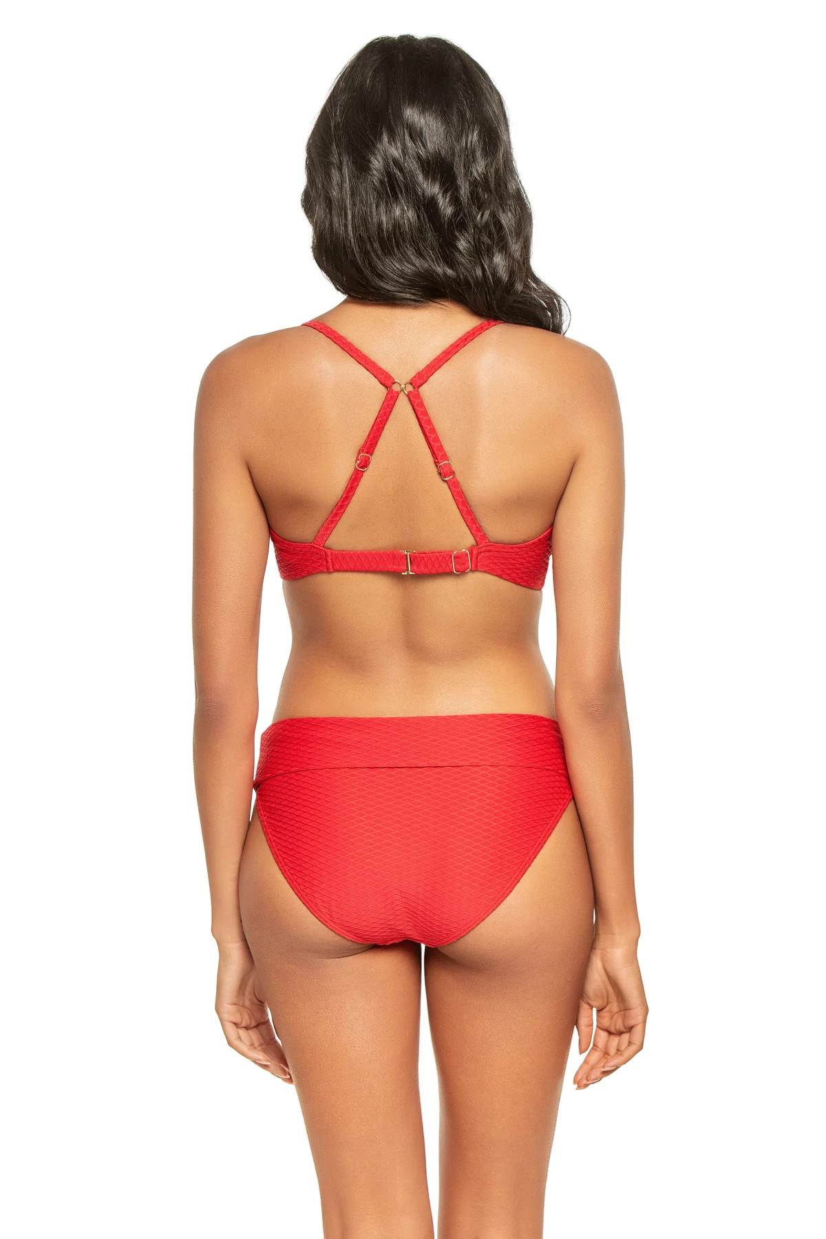 LIPSTICK Jules Textured Underwire Bikini Top image number 3