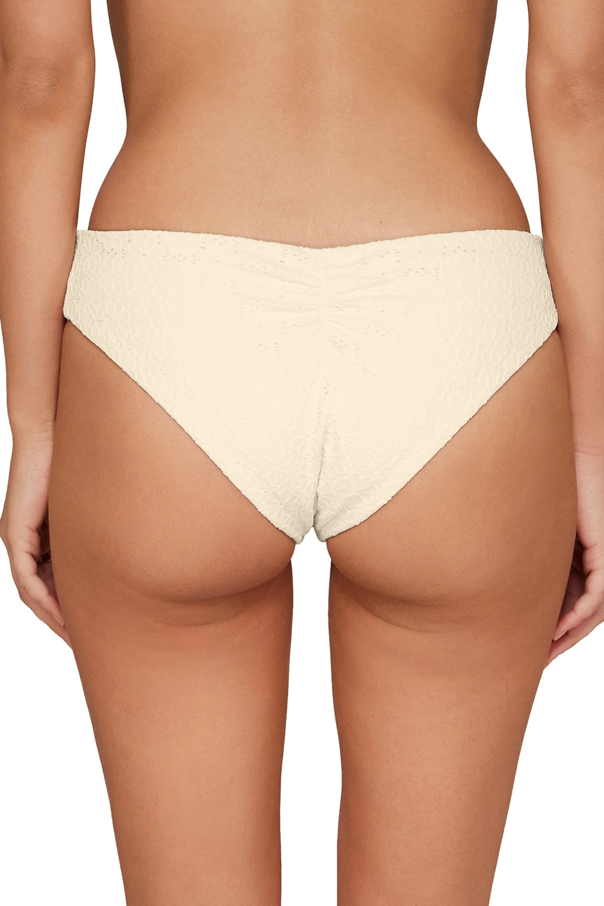 CREAM DAISY EYELET Hazel Hipster Bikini Bottom image number 2
