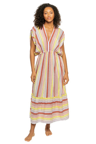 MESKEL CITRON Leila Plunge Maxi Dress